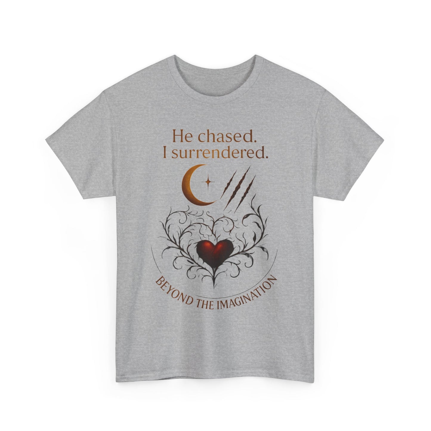 "He chased, I surrendered" - Primal Love Graphic Tee