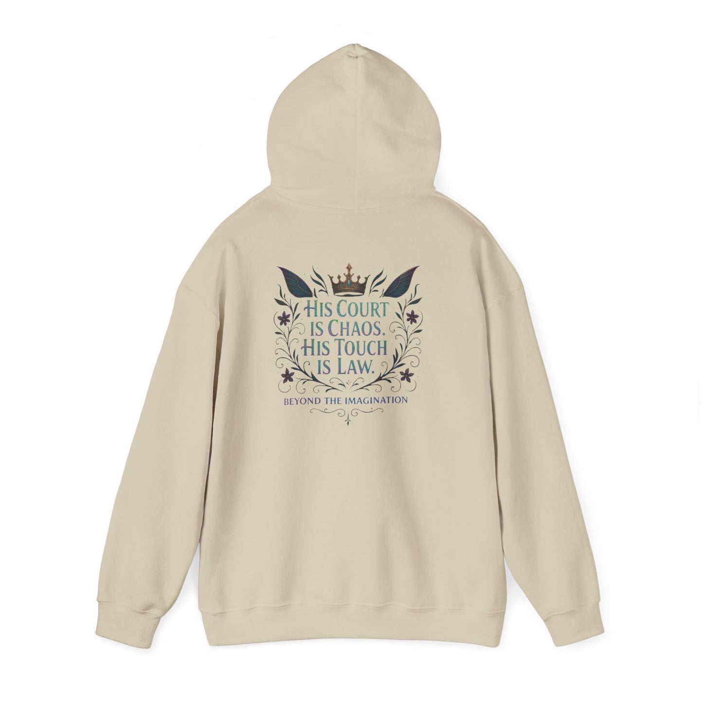 "His Court. His Law." - Dark Fantasy Hoodie