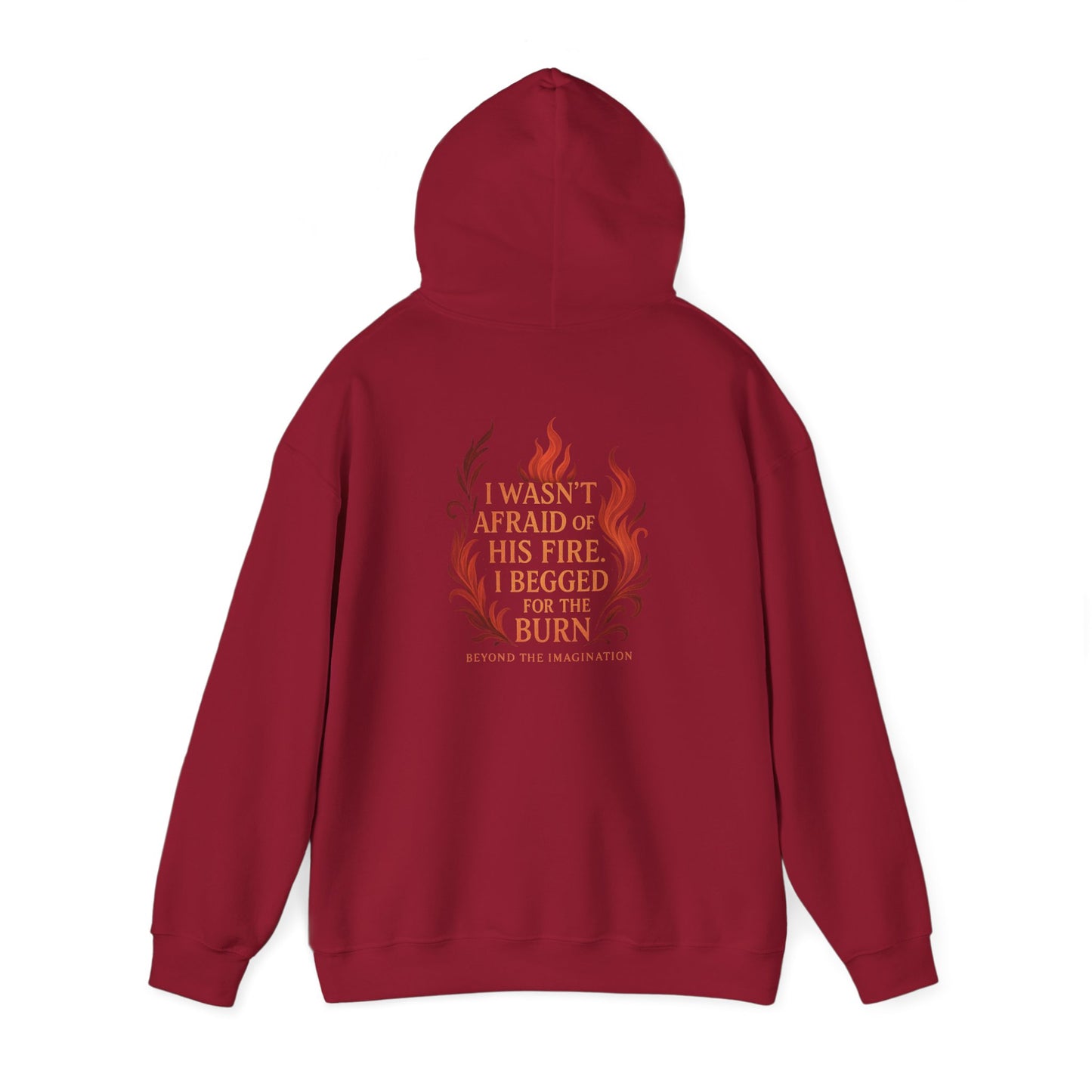 "I Begged for the Burn" Fantasy Flame Hoodie
