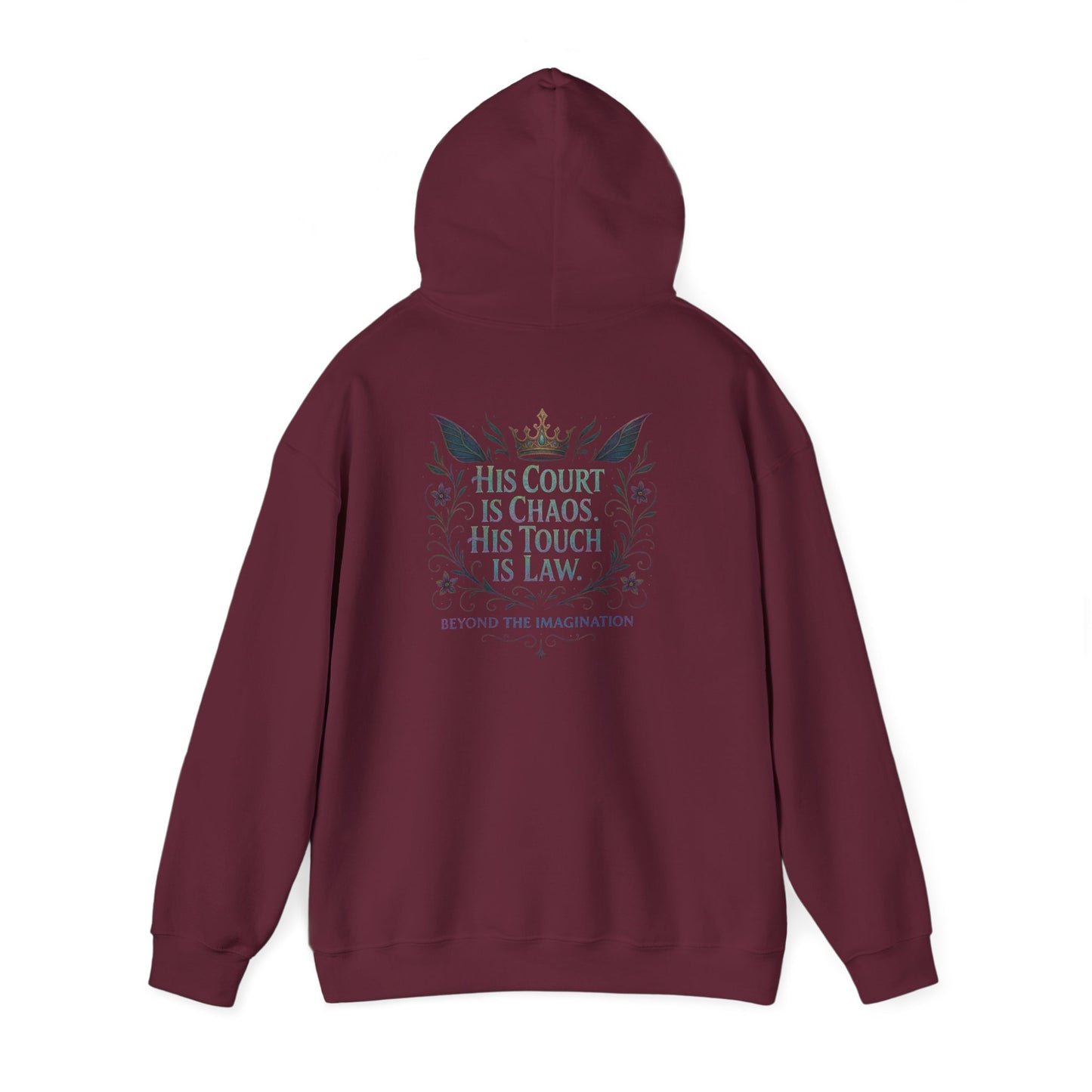 "His Court. His Law." - Dark Fantasy Hoodie