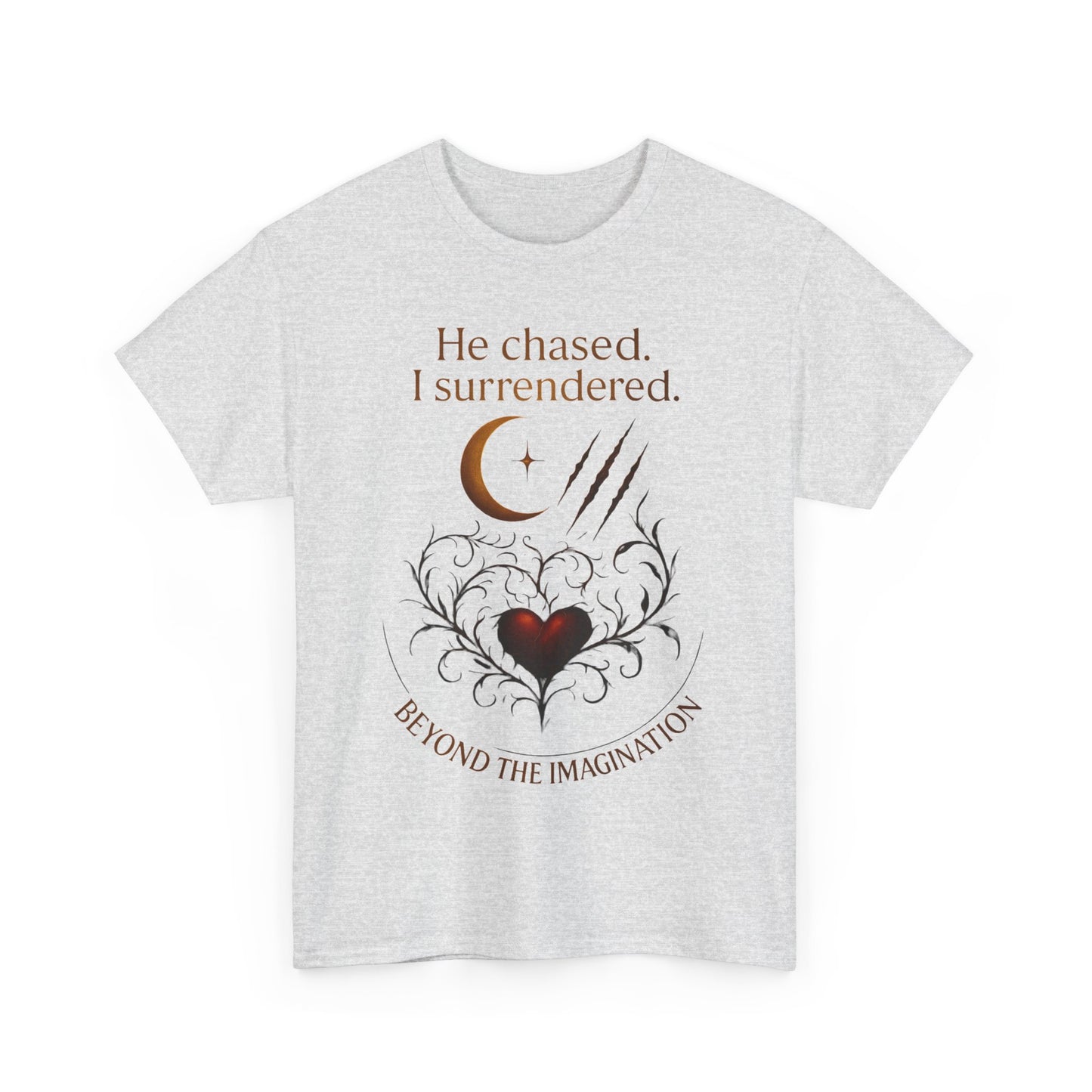 "He chased, I surrendered" - Primal Love Graphic Tee