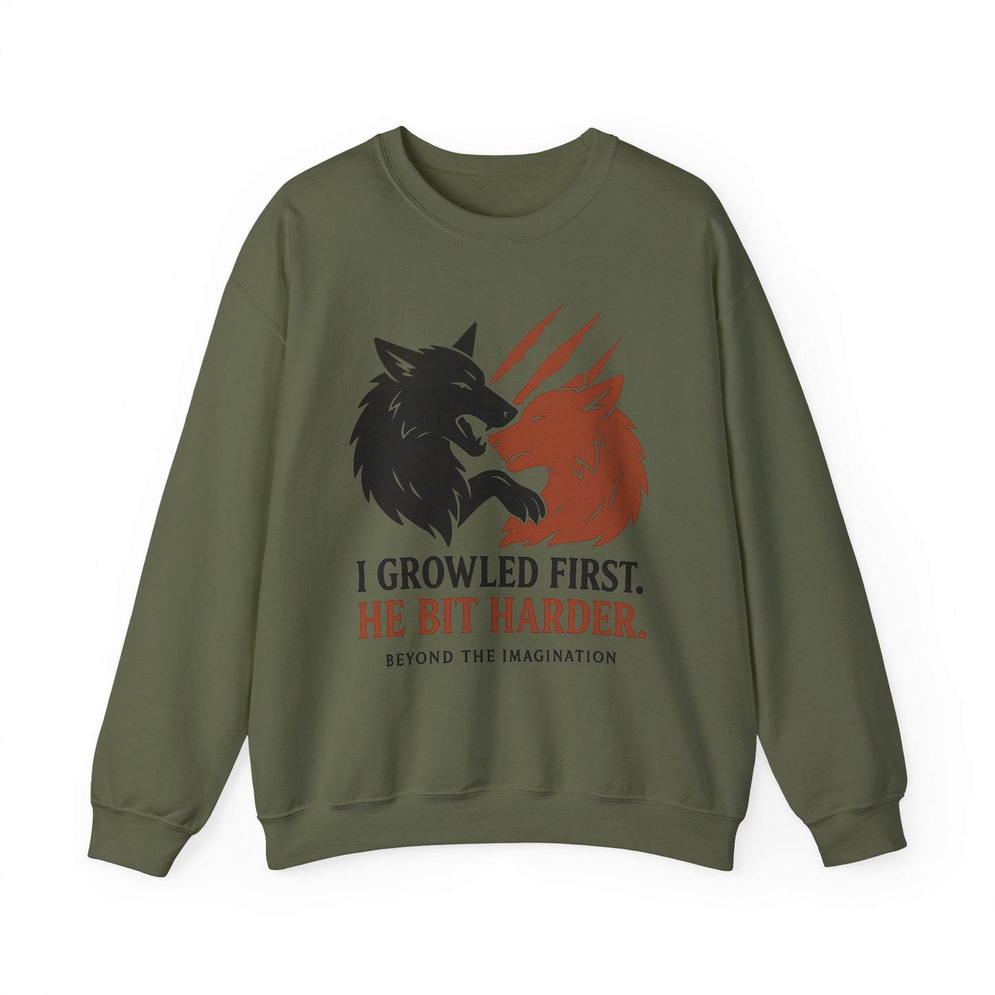 "I Growled First" Wolf Shifter Romance Sweatshirt