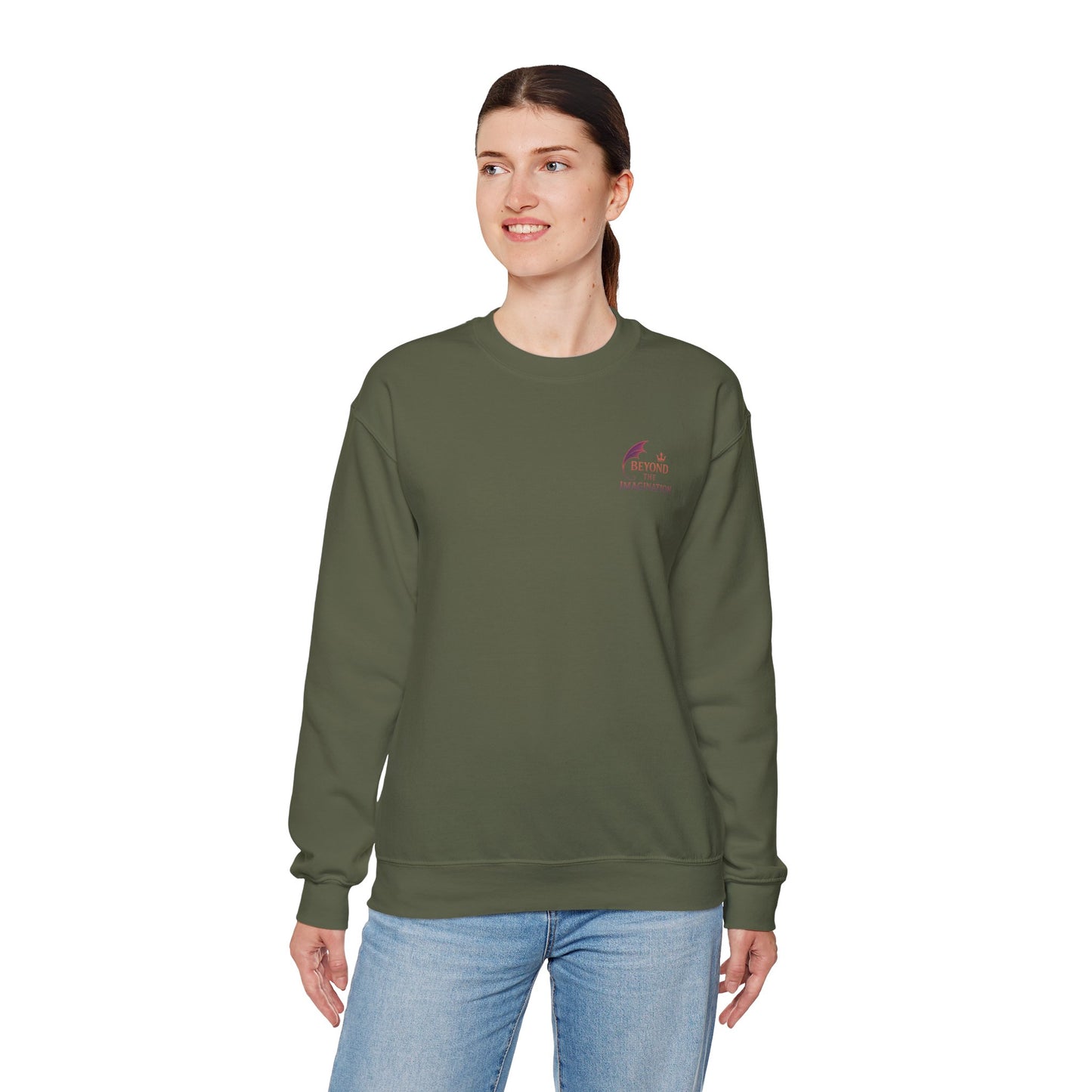 "His Wings Cast Shadows" Dragon Romance Sweatshirt