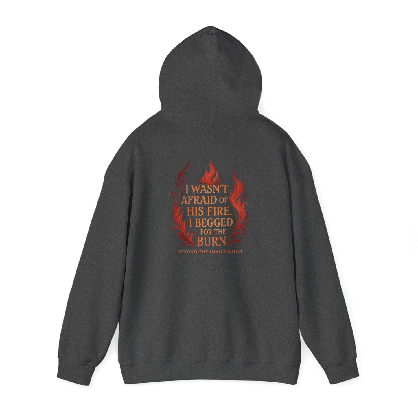 "I Begged for the Burn" Fantasy Flame Hoodie