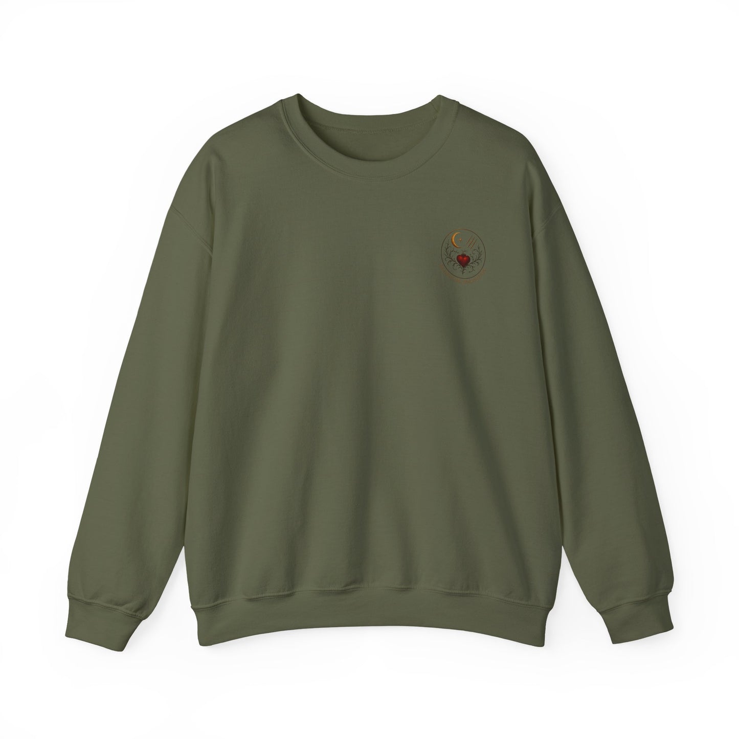 "He Chased. I Surrendered." - Primal Heart Graphic Sweatshirt