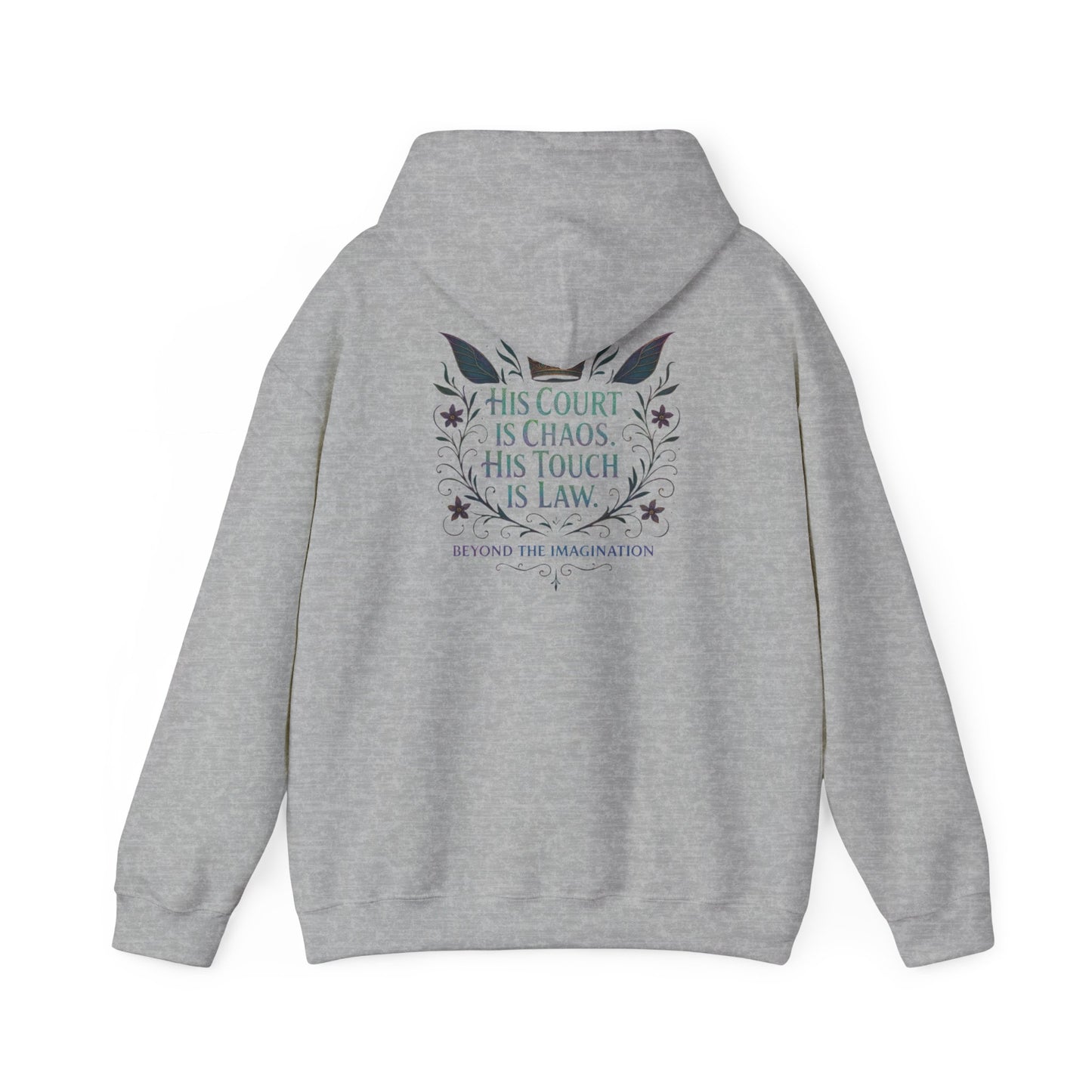 "His Court. His Law." - Dark Fantasy Hoodie