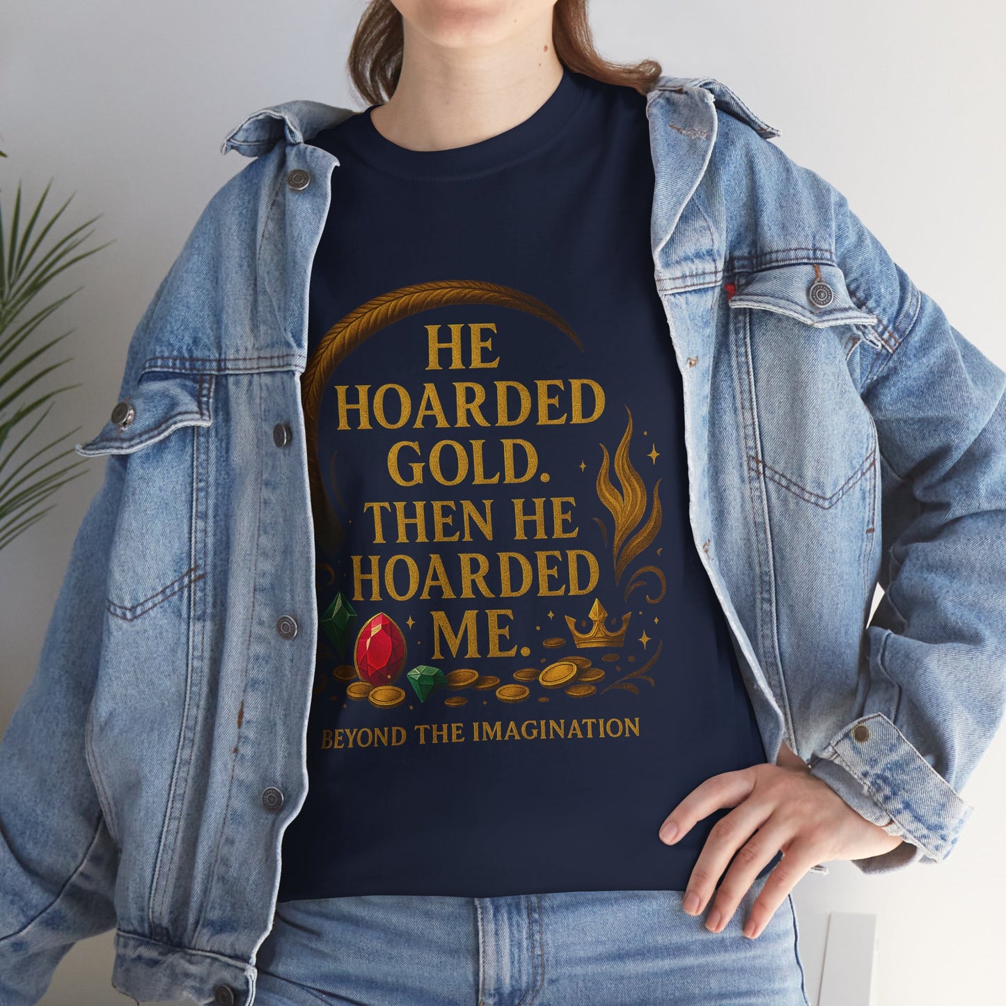 Hoarded Heart Tee - Dragon Treasure Romance Shirt