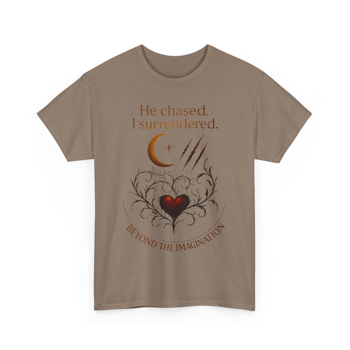 "He chased, I surrendered" - Primal Love Graphic Tee