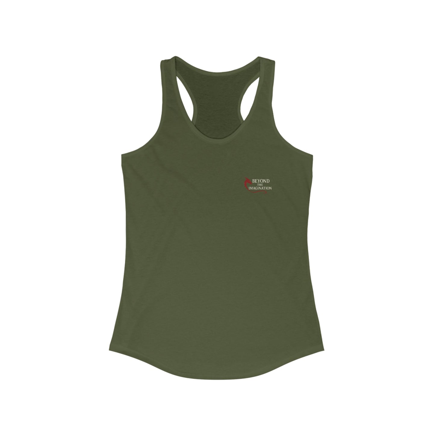 Beyond the Imagination Logo Racerback Tank - Sleek & Spicy Fit