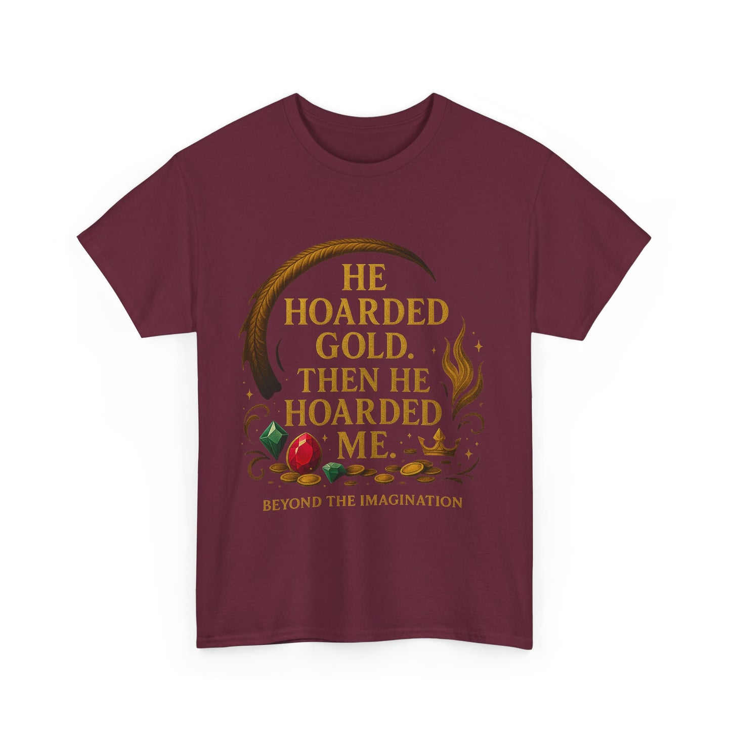 Hoarded Heart Tee - Dragon Treasure Romance Shirt
