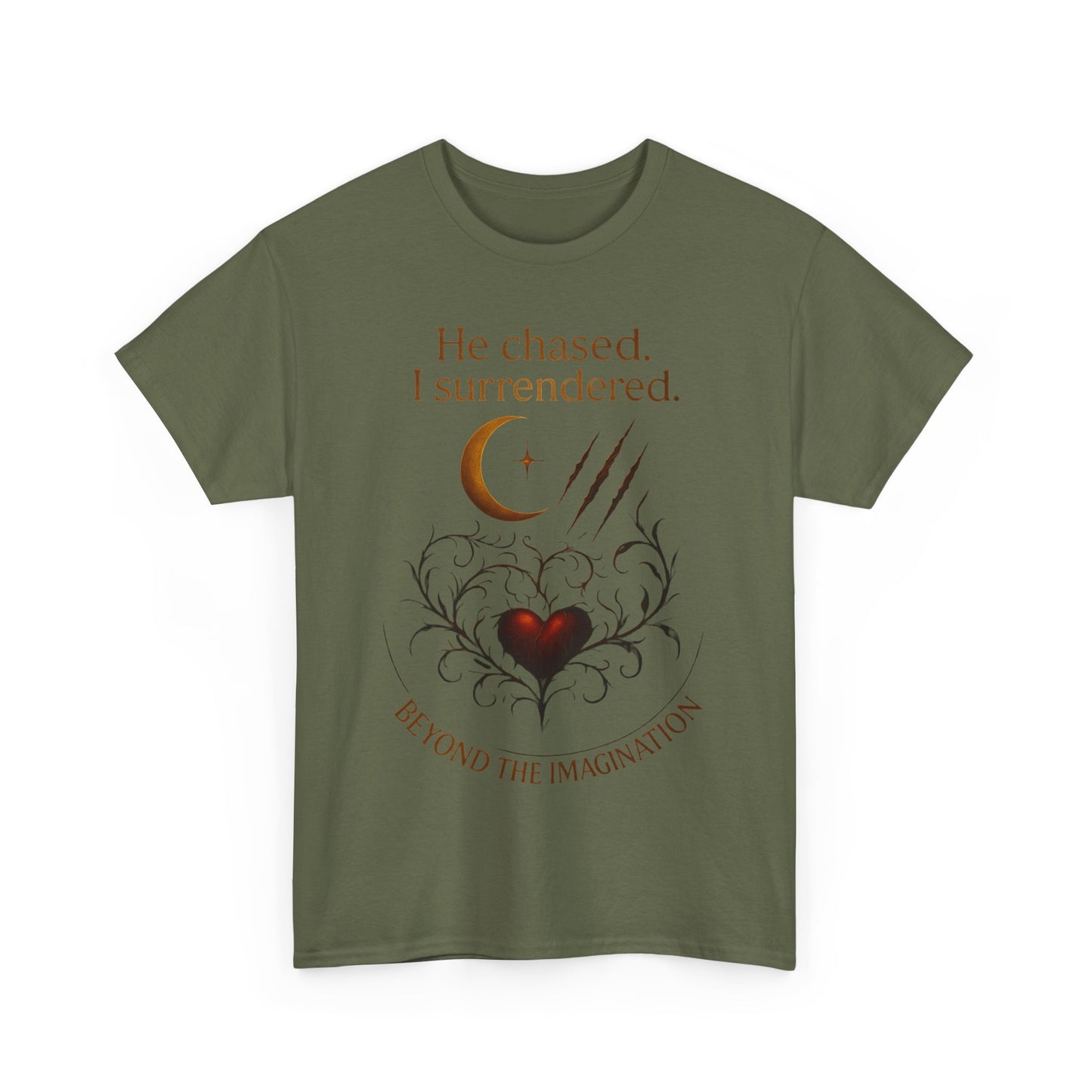 "He chased, I surrendered" - Primal Love Graphic Tee