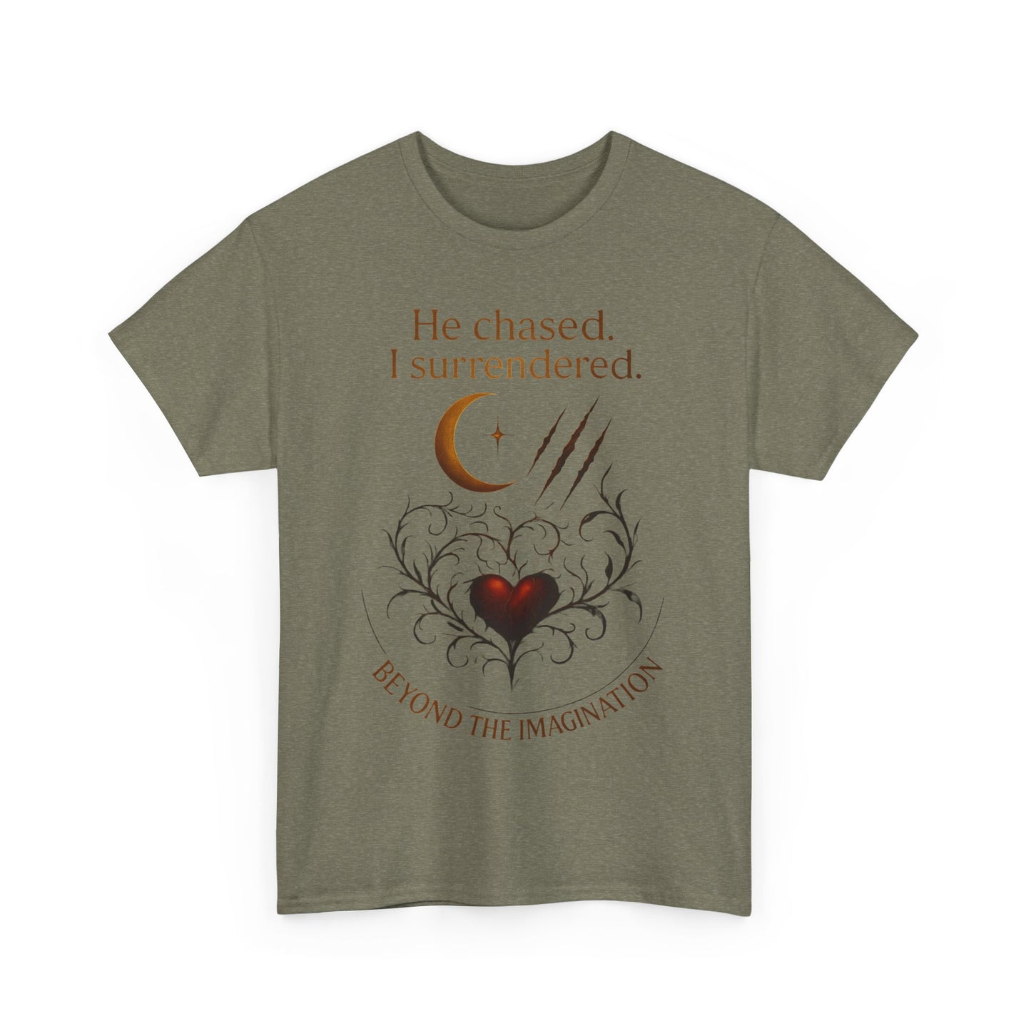 "He chased, I surrendered" - Primal Love Graphic Tee