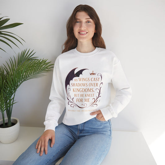 "He Knelt For Me" Dragon Romance Crewneck