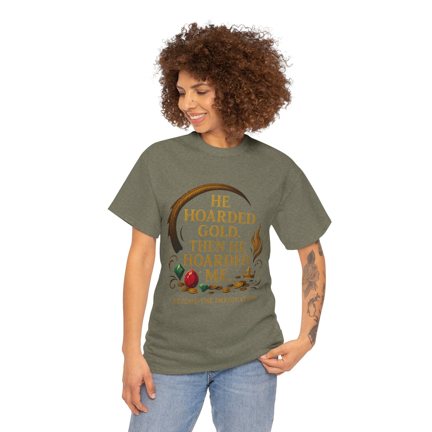 Hoarded Heart Tee - Dragon Treasure Romance Shirt
