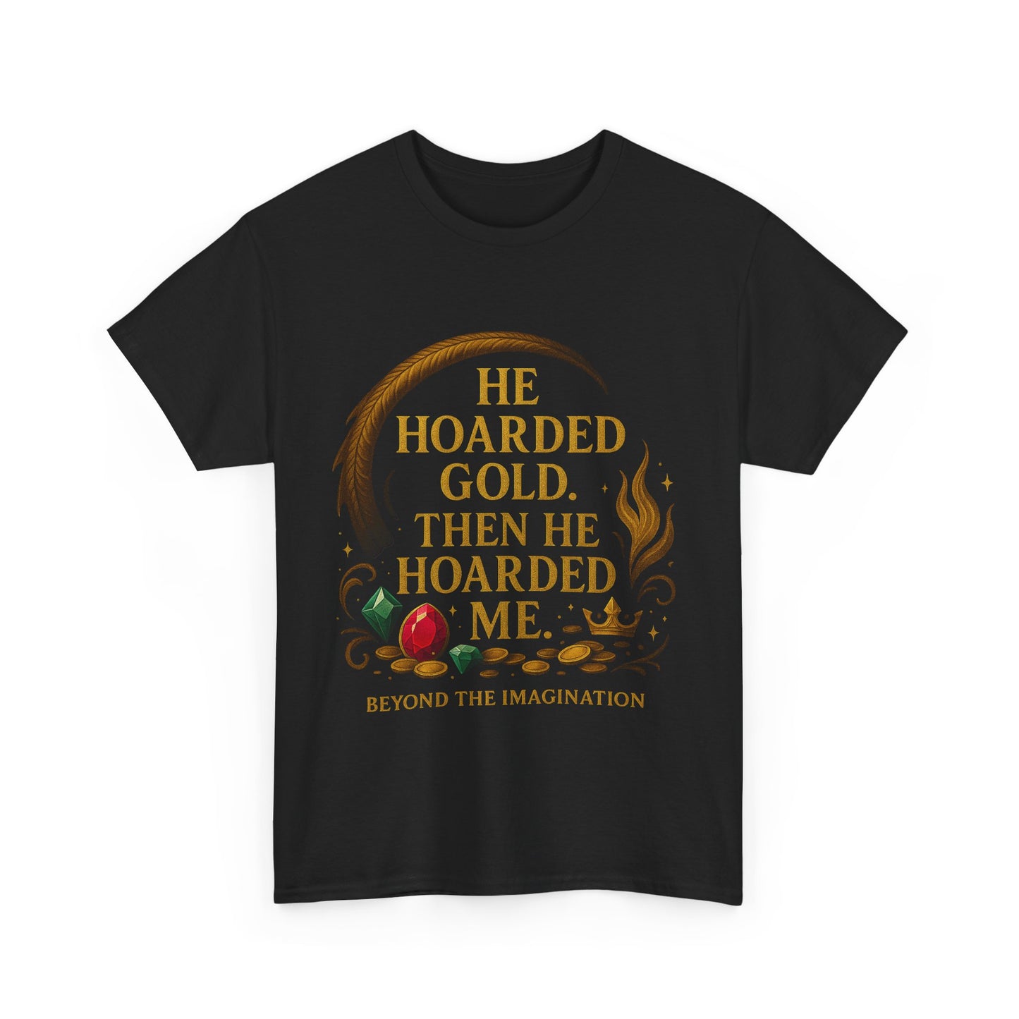 Hoarded Heart Tee - Dragon Treasure Romance Shirt