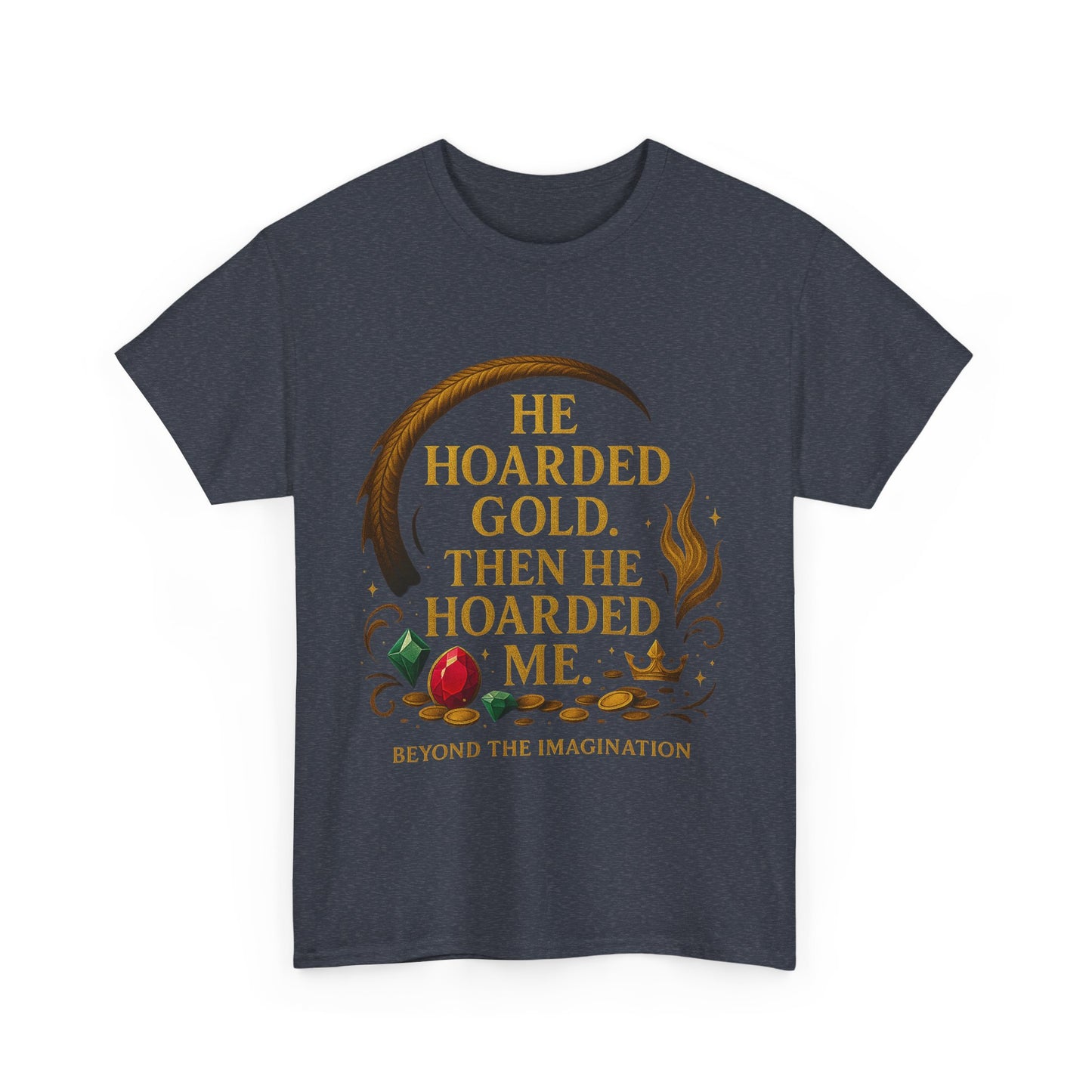 Hoarded Heart Tee - Dragon Treasure Romance Shirt