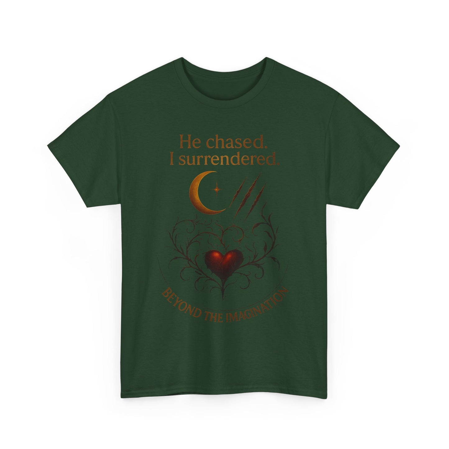 "He chased, I surrendered" - Primal Love Graphic Tee