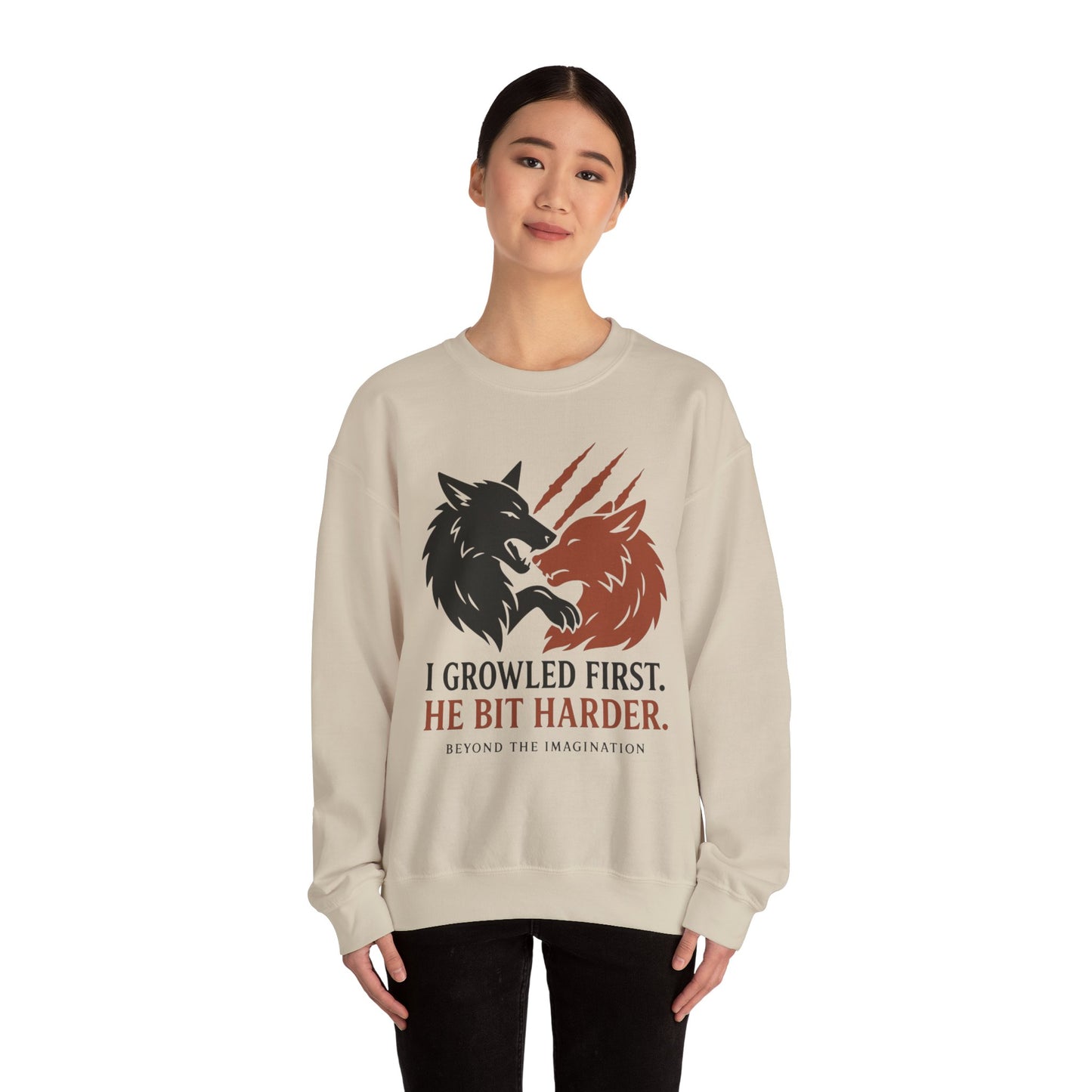 "I Growled First" Wolf Shifter Romance Sweatshirt