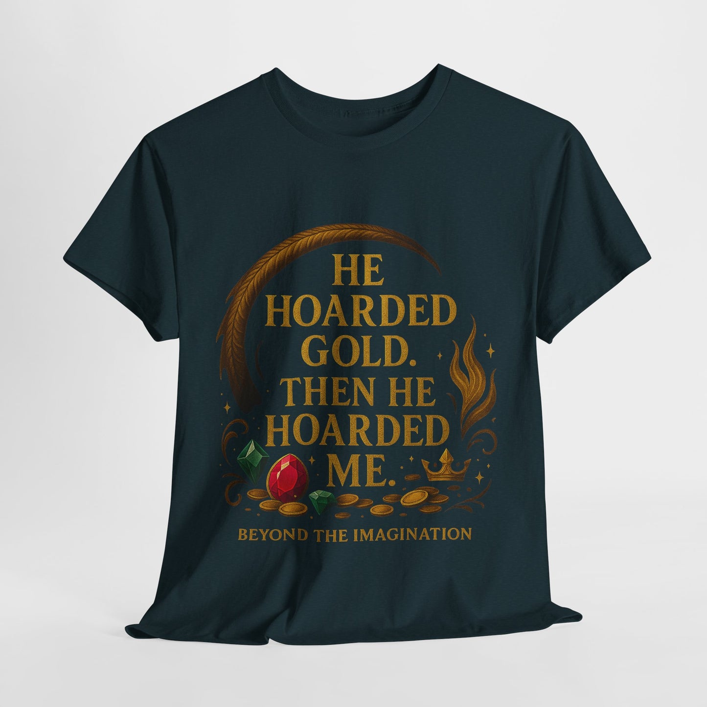 Hoarded Heart Tee - Dragon Treasure Romance Shirt
